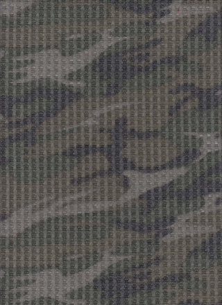 Brushed Waffle with Camouflage Print, Width 57/58