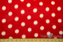 Jumbo Dot Design Anti-Pill Polar Fleece Fabric Polyester 13 Oz 58-60
