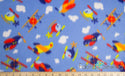 Planes & Propellers Anti-Pill Polar Fleece Fabric Polyester 13 Oz 58-60
