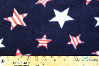 Buy oh-my-patriotic-stars Oh My Stars Anti-Pill Polar Fleece Fabric Polyester 13 Oz 58-60"
