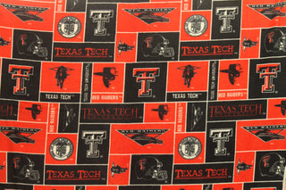 Buy texas-tech-red-raiders-checkered Texas Tech Red Raiders Anti-Pill Polar Fleece Plush Fabric 13Oz 58-60"