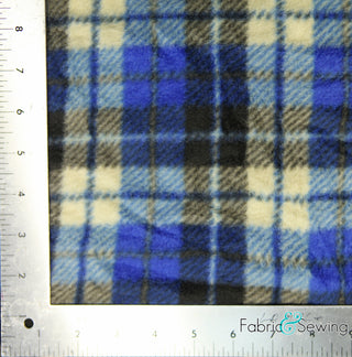 Plaid Anti-Pill Polar Fleece - Plush Fabric Polyester 13 Oz 58-60