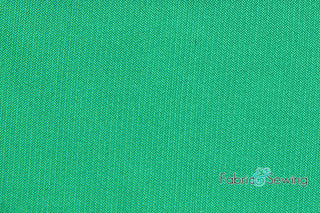 Buy green-96-337 Interlock Twist Yarn Jersey Stretch Fabric 4 Way Stretch Polyester 58-60"