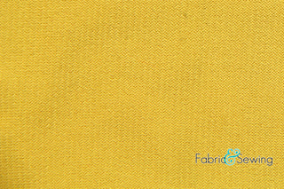 Buy mustard-13-337 Interlock Twist Yarn Jersey Stretch Fabric 4 Way Stretch Polyester 58-60"