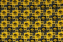 Iowa Hawkeyes Football Checkered Sheeting Fabric Cotton 4 Oz 44-45
