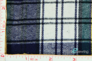 Buy 2 Plaid Flannel Fabric Cotton 7.5 Oz 59-61"