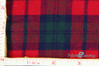 Buy 24 Plaid Flannel Fabric Cotton 7.5 Oz 59-61"
