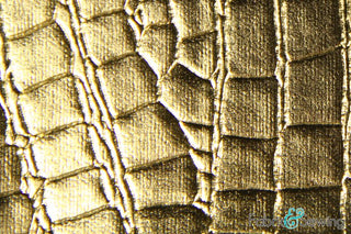 Buy gold Shiny Vinyl Crocodile Skin Faux Fake Leather Vinyl VCROC