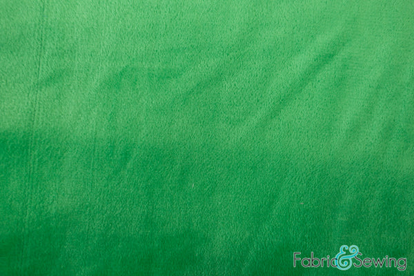 Green Double Sided Microplush Fabric Polyester 58-60