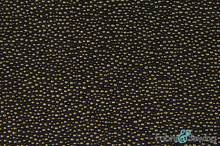 Buy black-gold Embossed Dot Faux Fake Leather Vinyl