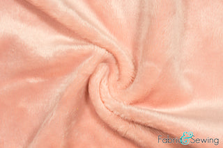 Buy coral Minky Smooth Soft Solid Plush Faux Fake Fur
