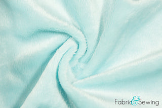 Buy icy-blue Minky Smooth Soft Solid Plush Faux Fake Fur