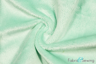 Buy icy-mint Minky Smooth Soft Solid Plush Faux Fake Fur