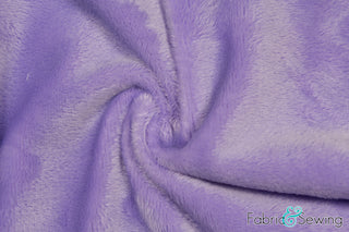 Buy lilac Minky Smooth Soft Solid Plush Faux Fake Fur