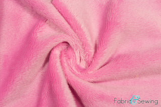 Buy pink Minky Smooth Soft Solid Plush Faux Fake Fur