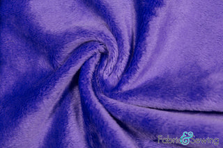 Buy purple Minky Smooth Soft Solid Plush Faux Fake Fur