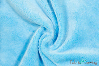 Buy turquoise Minky Smooth Soft Solid Plush Faux Fake Fur