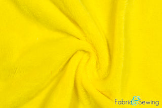 Buy yellow Minky Smooth Soft Solid Plush Faux Fake Fur