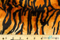 Orange Tiger Print Velboa Plush Faux Fake Fur