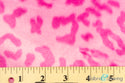 Light Pink Leopard Animal Print Velboa Plush Faux Fake Fur
