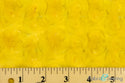 Bright Yellow Minky Swirl Rose Blossom Ball Rosebud Plush Fur Fabric Polyester 16 oz 58-60