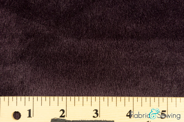 Dark Plum Purple Velboa Plush Faux Fake Fur