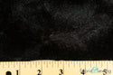 Black Shaggy Medium Pile Faux Fake Plush Fur