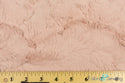 Dusty Coral Pink Shaggy Medium Pile Faux Fake Plush Fur
