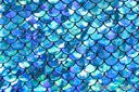 Mermaid Fish Scale Iridescent Foil Fabric 4 Way Stretch Nylon Spandex 6 Oz 58-60