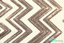 Sewn Sequin Chevron Pattern Ponte De Roma Fabric 2 Way Stretch Polyester Rayon 48-50
