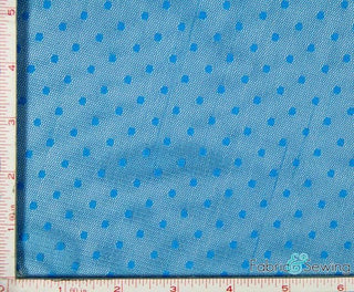 Buy turquoise Point D\'Esprit Stretch Mesh with Dot