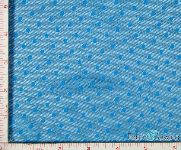 Point D\'Esprit Stretch Mesh with Dot