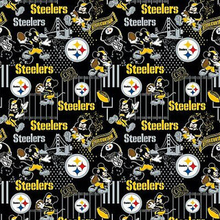 Buy pittsburgh-steelers-mickey Marvel/Mickey & Football Mash-Up Cotton Broadcloth