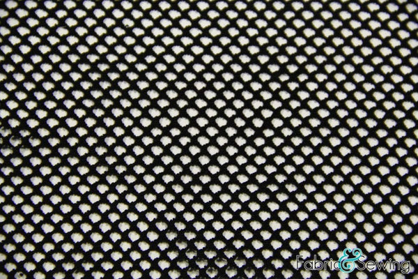Small Hole Fishnet Mesh Fabric 2 Way Stretch Polyester Spandex 54-56