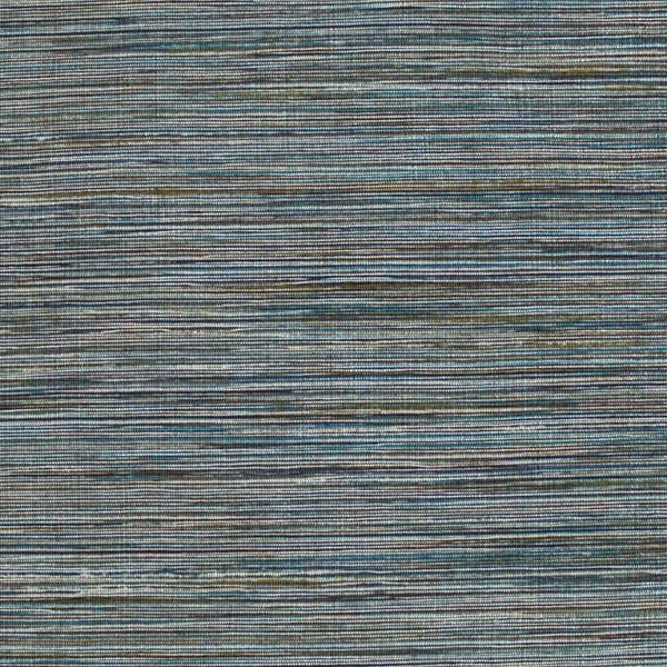 Teal Blue Multi-Toned Pinstripe Upholstery Fabric Flame Fire Proof Polyester Medium Weight 54