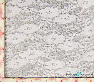 Flower Stretch Lace Fabric 4 Way Stretch Nylon Spandex 57-58