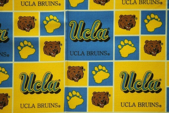 UCLA Bruins Football Sheeting Fabric Cotton 4 Oz 44-45