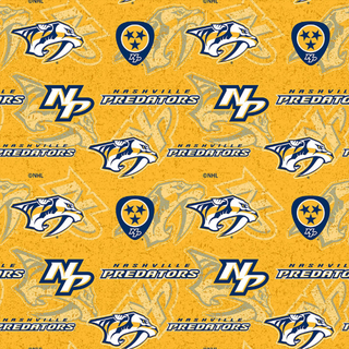 Buy nashville-predators-yellow NHL Hockey Cotton Prints