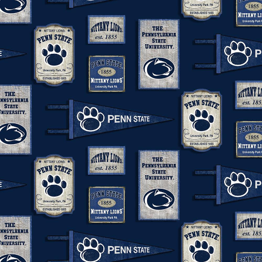 Penn State Nittany Lions Flags Fat Quarter