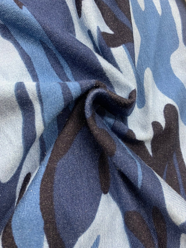 French Terry with Camouflage Print