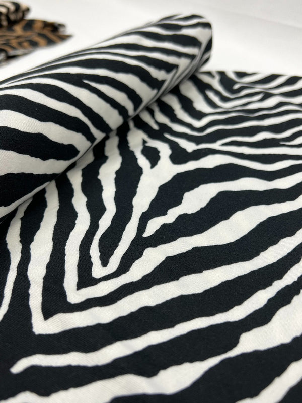 Brushed DTY Zebra Print